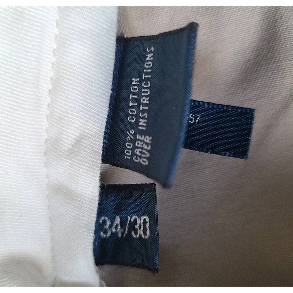 Polo Ralph Lauren Pants Men's 34X30 Beige Chino Classic Pleated Khaki